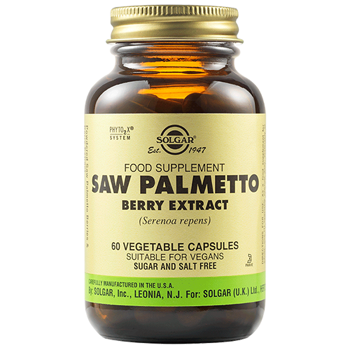 SAW PALMETTO BERRY EXTRACT VEGETABLE CAPSULES Solgar
